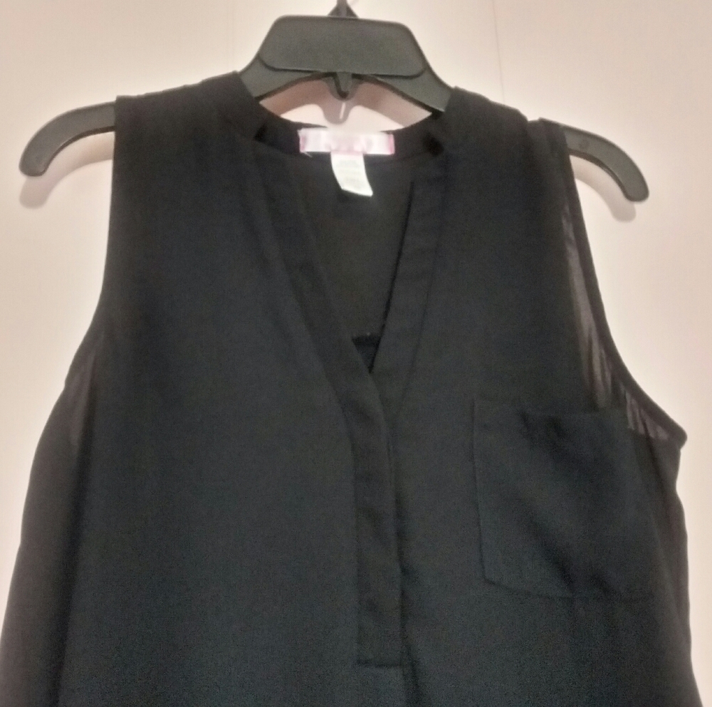 Black Chiffon Top